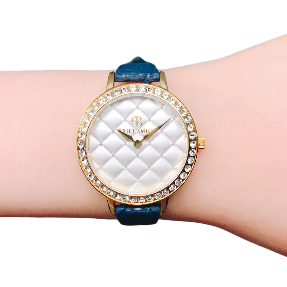 QUILT NAVY×GOLD <キルティングベルト>