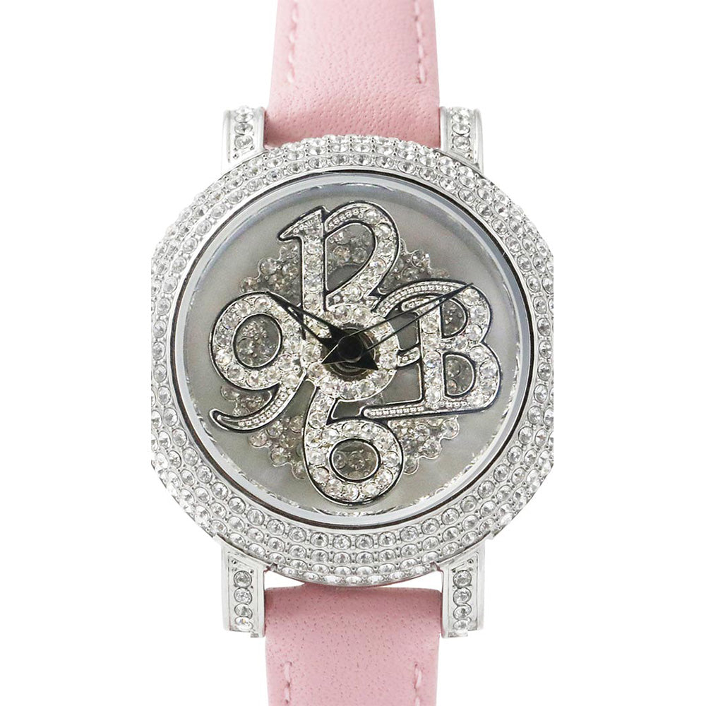 NUMBER 31MM PINK x SILVER<革ベルト>220531005