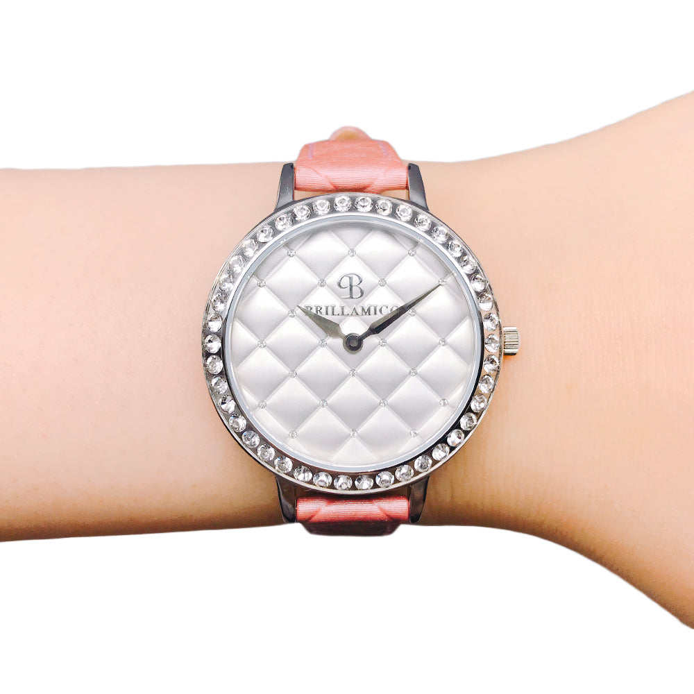 QUILT PINK×SILVER <キルティングベルト>