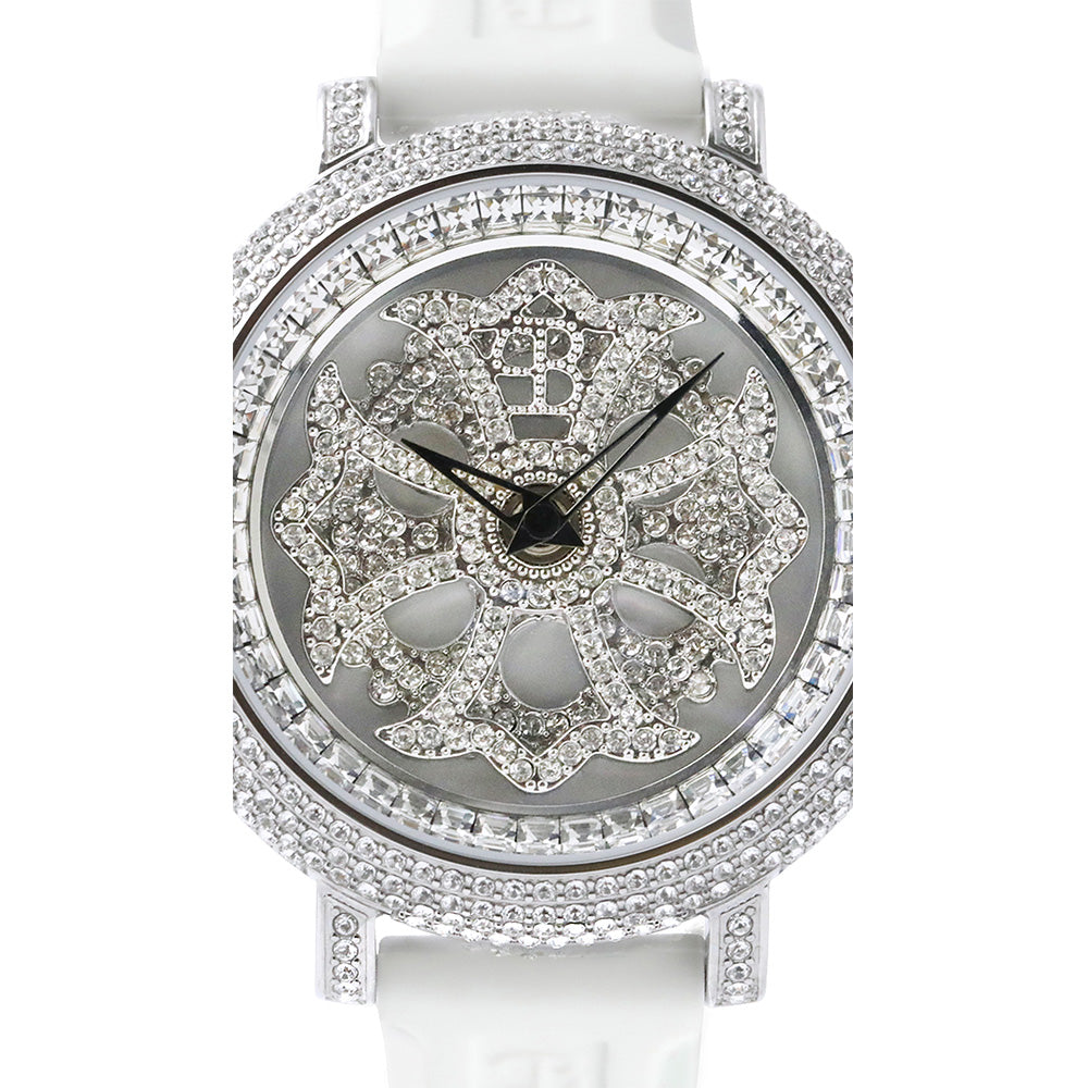LILY 40MM WHITE×SILVER <シリコンベルト>
