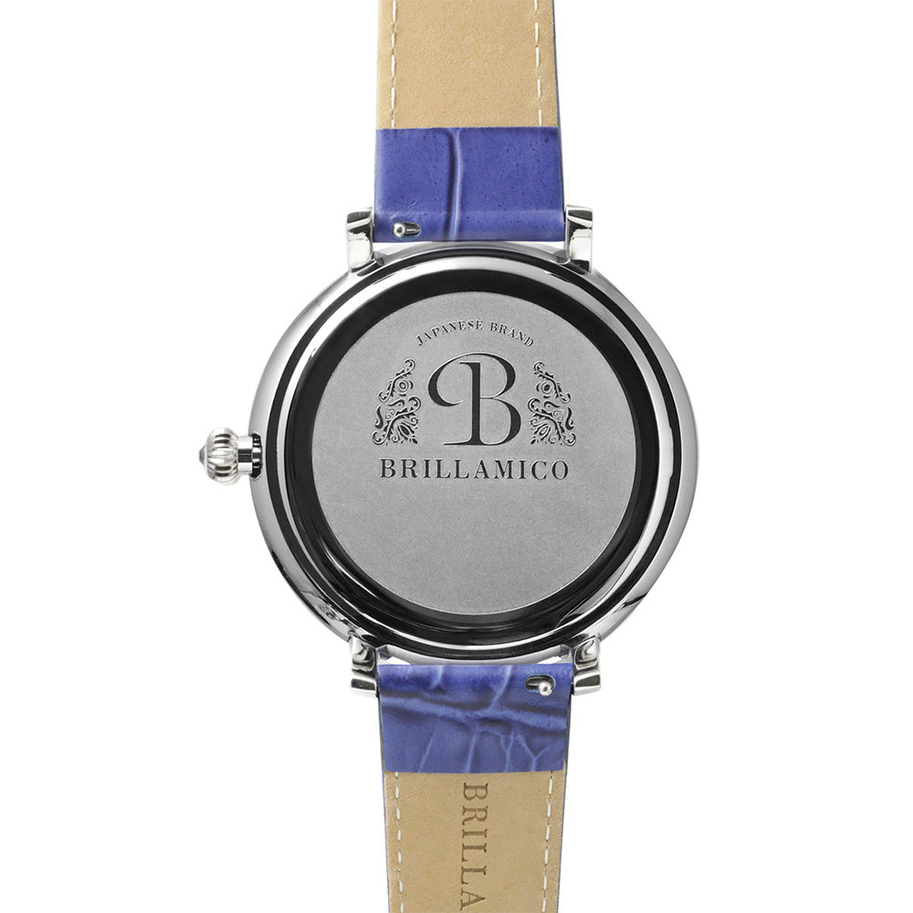 NUMBER 46MM BLUE x SILVER <革ベルト> 230123