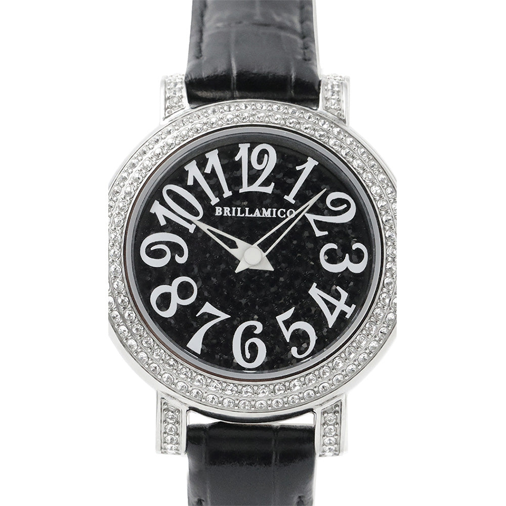 LATE 31MM BLACK×SILVER <革ベルト>