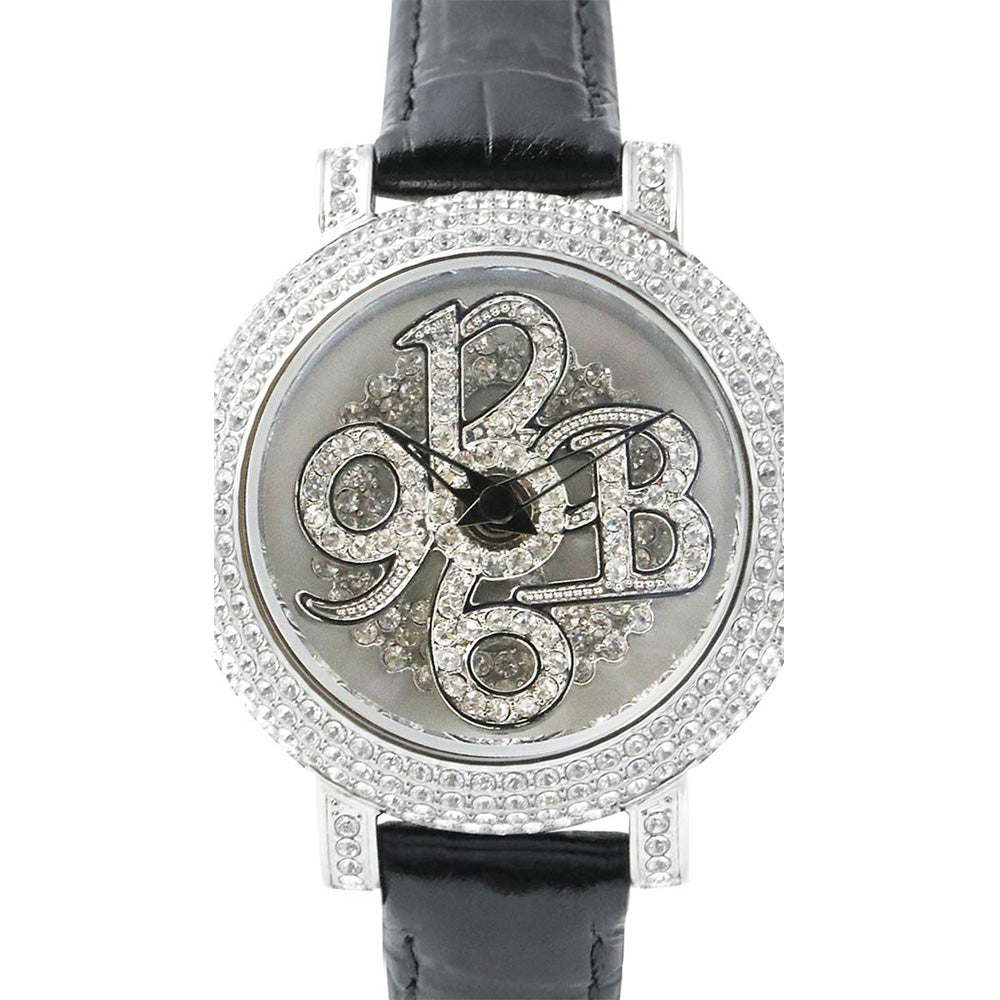 NUMBER 31MM BLACK x SILVER<革ベルト>