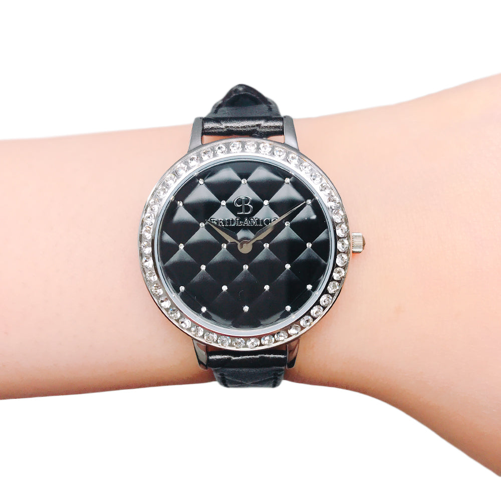 QUILT BLACK×SILVER <キルティングベルト>