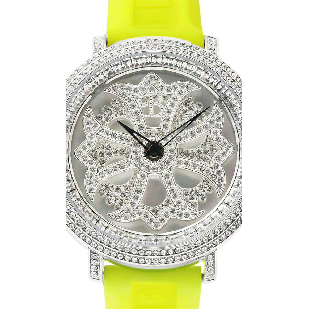 LILY 46MM FRESH YELLOW×SILVER <シリコンベルト> 220628