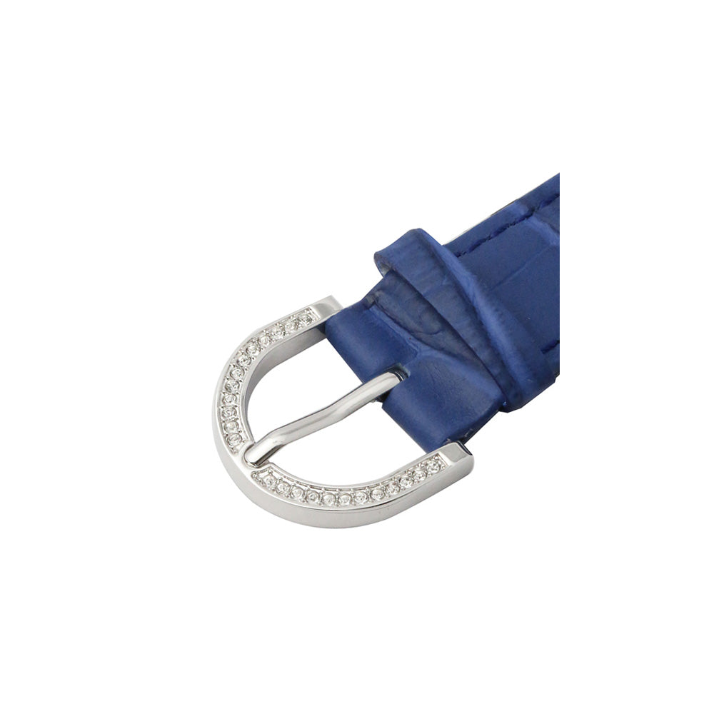 NUMBER 46MM BLUE x SILVER <革ベルト> 230123