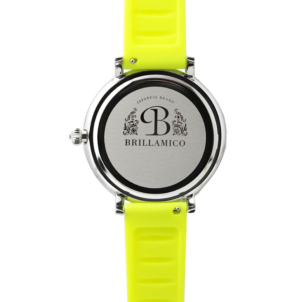 LILY 46MM FRESH YELLOW×SILVER <シリコンベルト> 220628