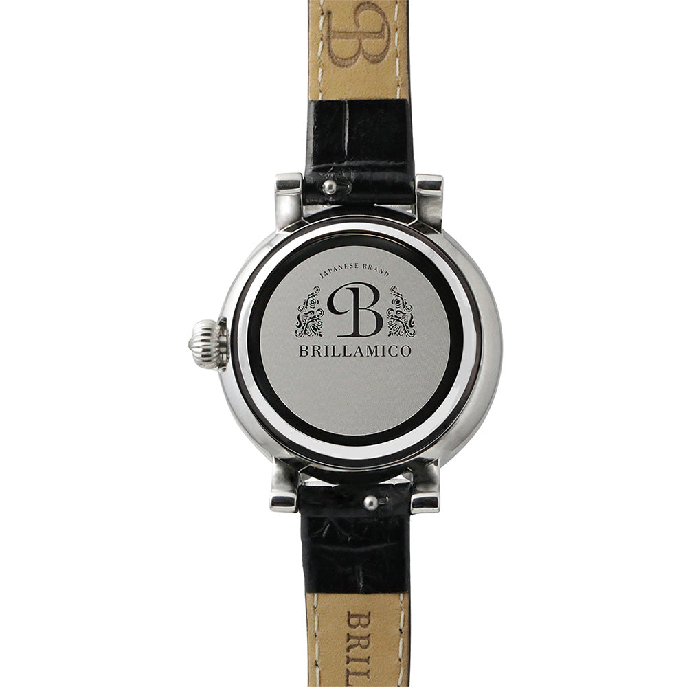 LATE 31MM BLACK×SILVER <革ベルト>