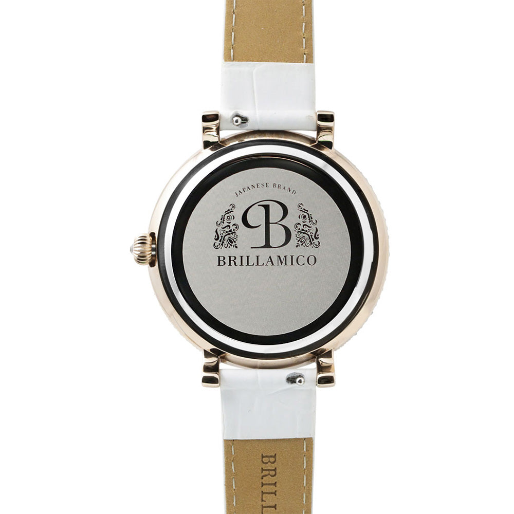 LILY 40MM WHITE x SILVER <革ベルト>