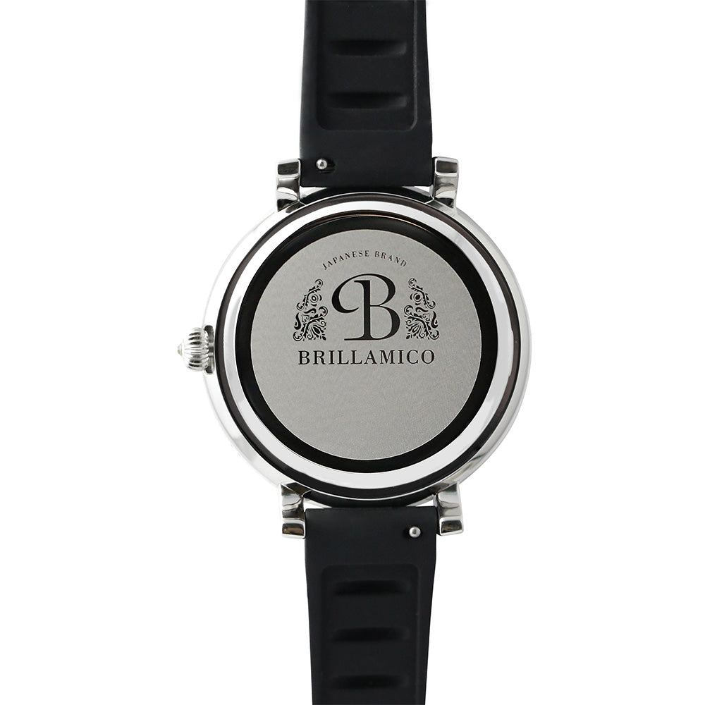 LILY 40MM BLACK×SILVER <シリコンベルト>