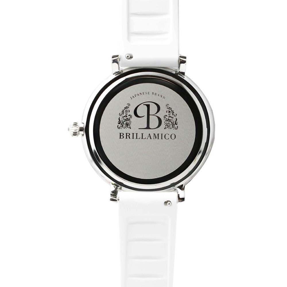 LILY 46MM WHITE×SILVER <シリコンベルト>