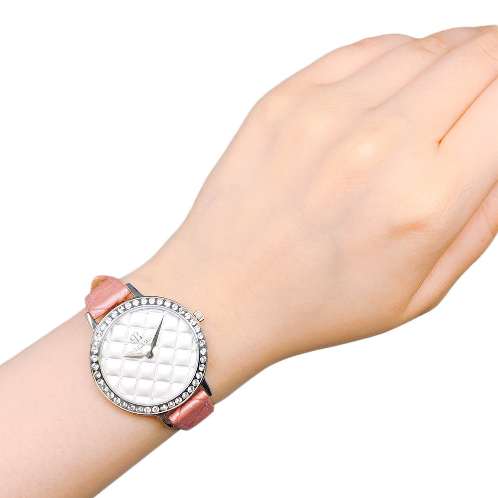 QUILT PINK×SILVER <キルティングベルト>