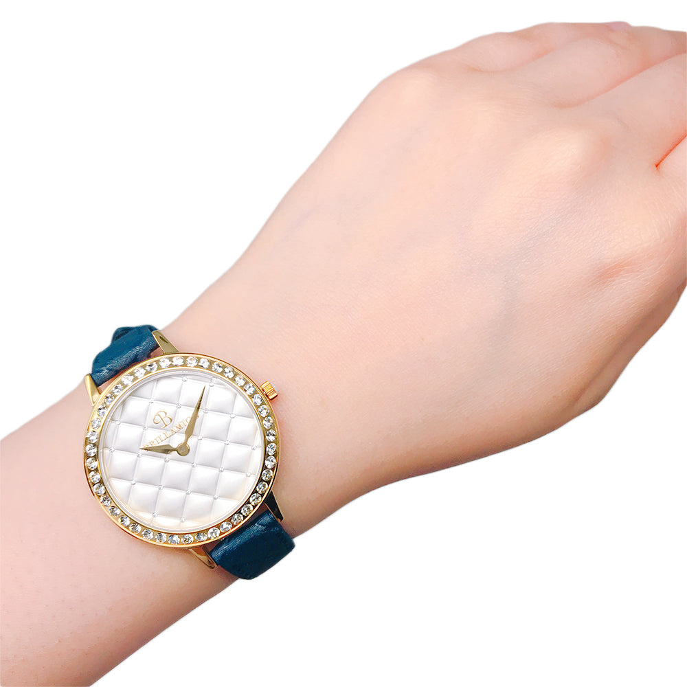 QUILT NAVY×GOLD <キルティングベルト>