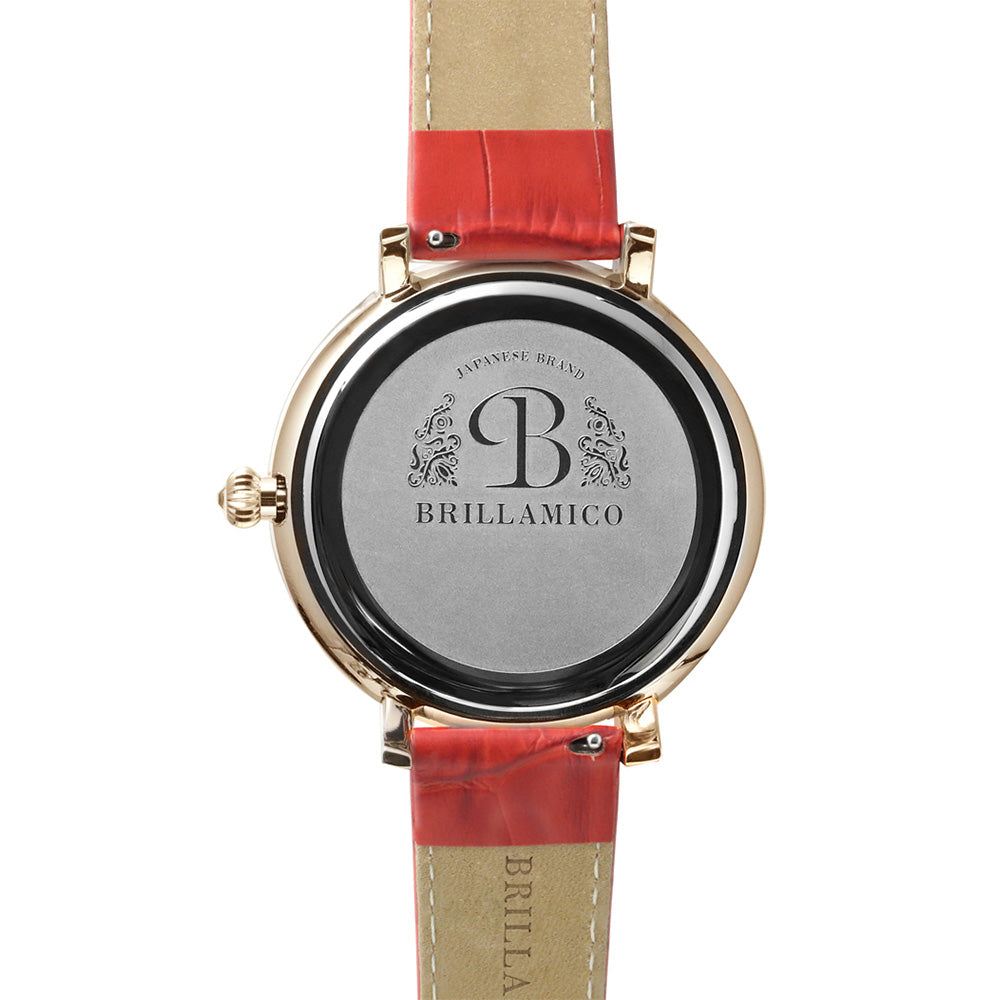 LILY 46MM RED x GOLD ＜革ベルト＞