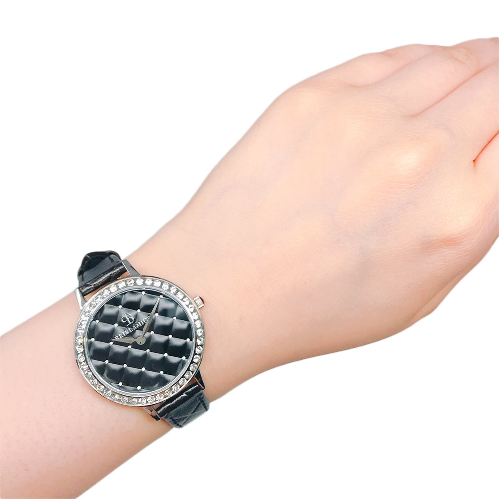 QUILT BLACK×SILVER <キルティングベルト>