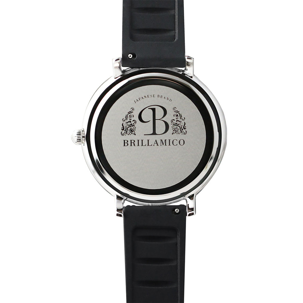 NUMBER 46MM BLACK×SILVER <シリコンベルト>