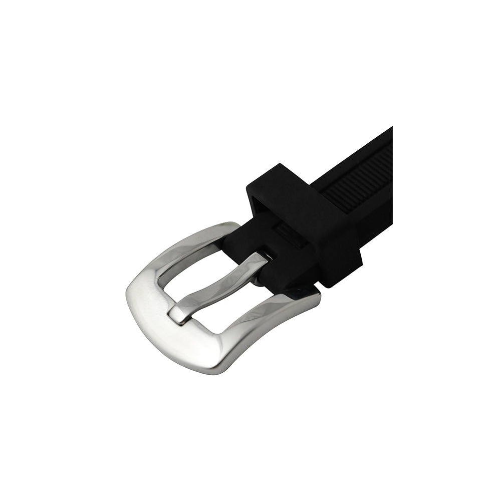 NUMBER 40MM BLACK×SILVER <シリコンベルト>