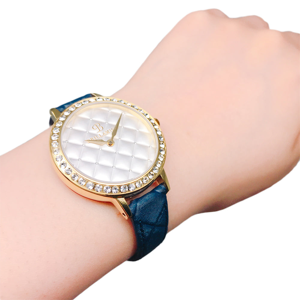 QUILT NAVY×GOLD <キルティングベルト>