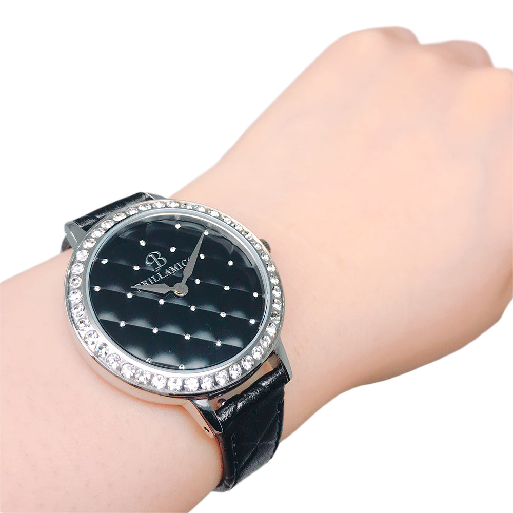 QUILT BLACK×SILVER <キルティングベルト>
