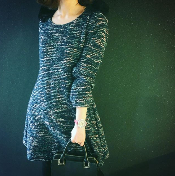 LILY 40MM PINK×SILVER <革ベルト>