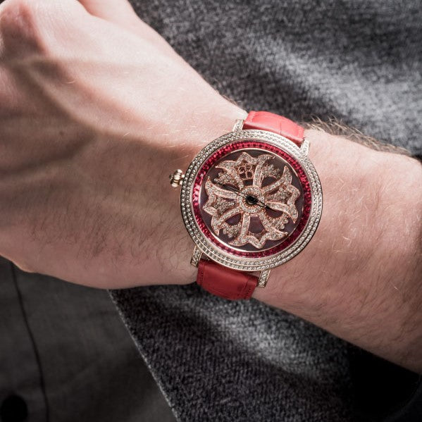 LILY 46MM RED x GOLD <革ベルト>