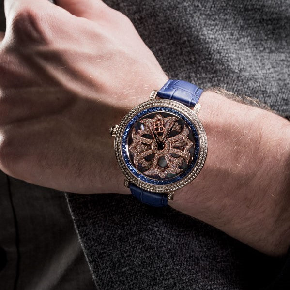LILY 46MM BLUE x GOLD <革ベルト>230123