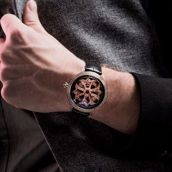LILY 46MM BLACK x GOLD <革ベルト>230123
