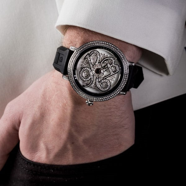 NUMBER 46MM BLACK×SILVER <シリコンベルト>