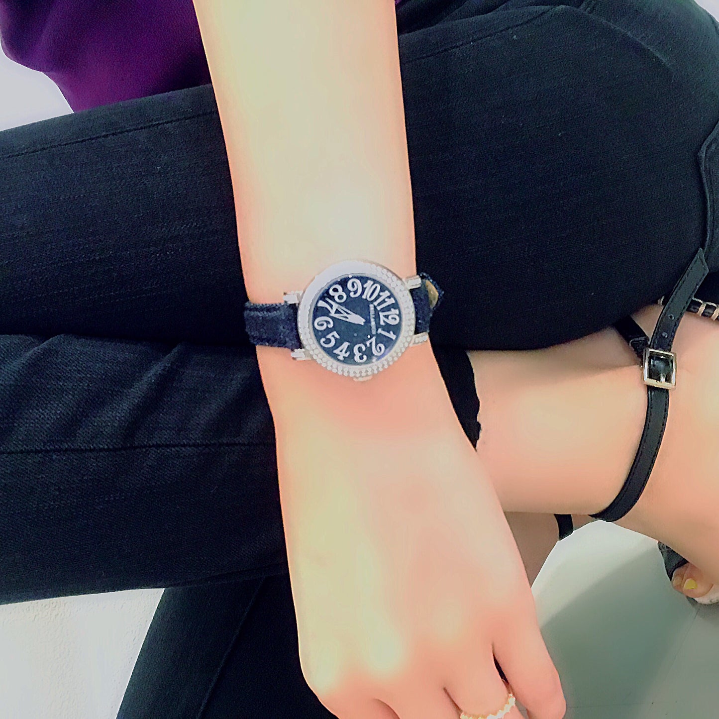 LATE 31MM INDIGOBLUE <デニムベルト>