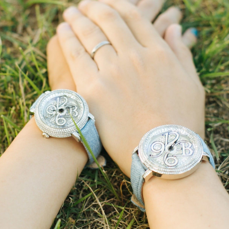 NUMBER 46MM LIGHT BLUE <デニムベルト>
