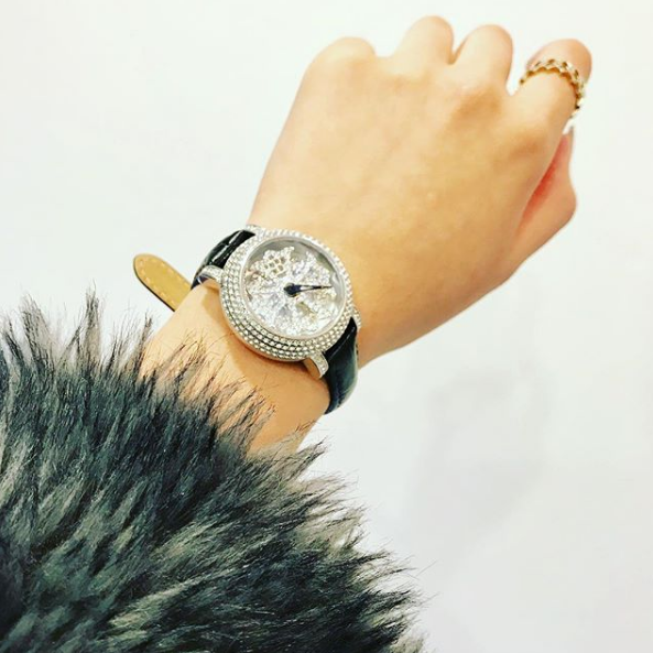 LILY 31MM BLACK x SILVER<革ベルト>