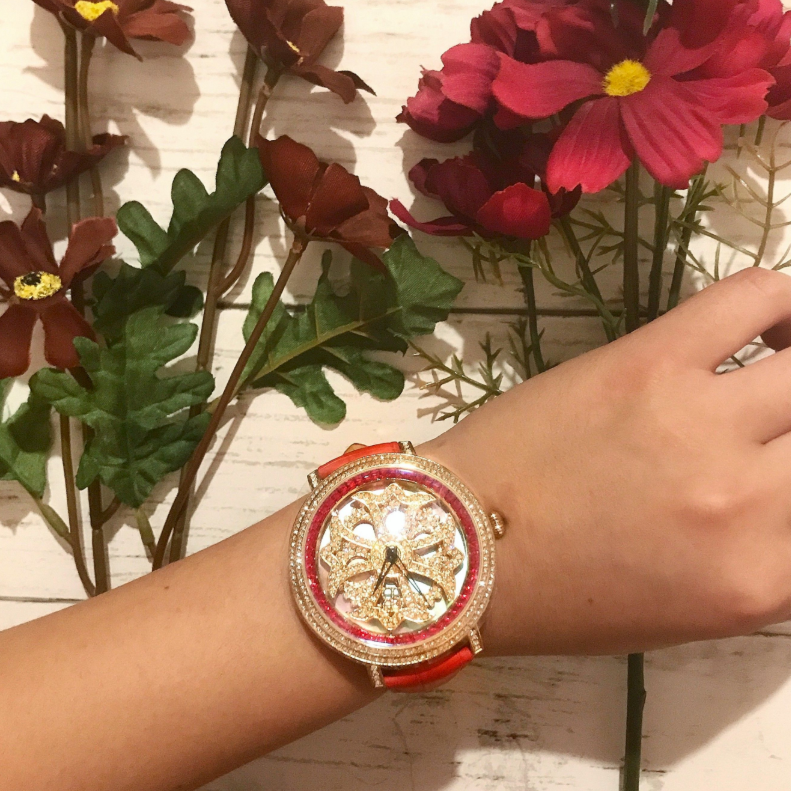 LILY 46MM RED x GOLD <革ベルト>