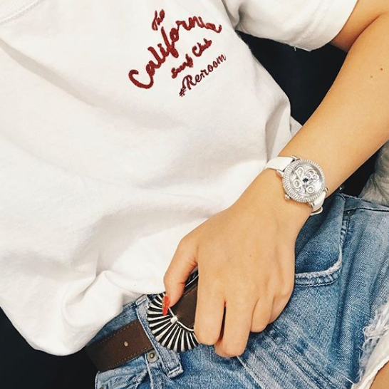 NUMBER 31MM WHITE x SILVER<革ベルト>