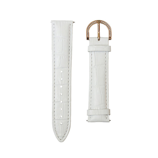 BELT 40MM WHITE x GOLD <革ベルト>