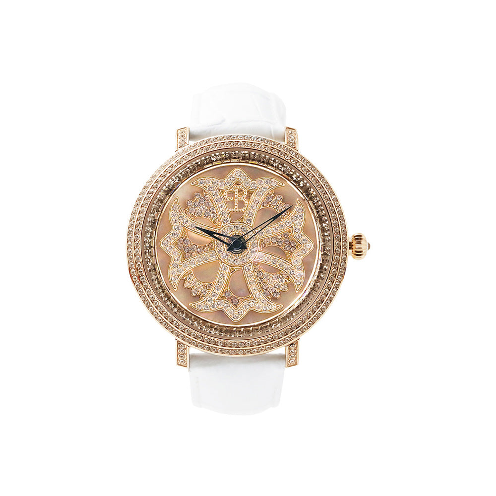 LILY 46MM WHITE x GOLD ＜革ベルト＞ – BRILLAMICOメーカー公式サイト