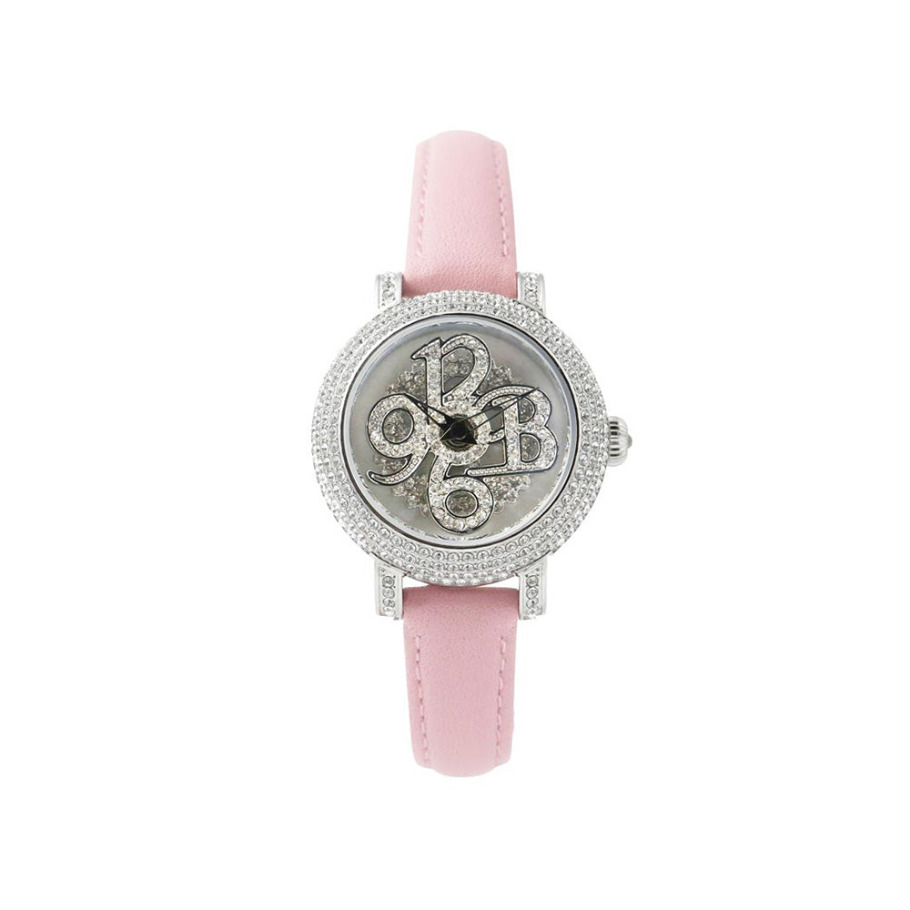 NUMBER 31MM PINK x SILVER＜革ベルト＞