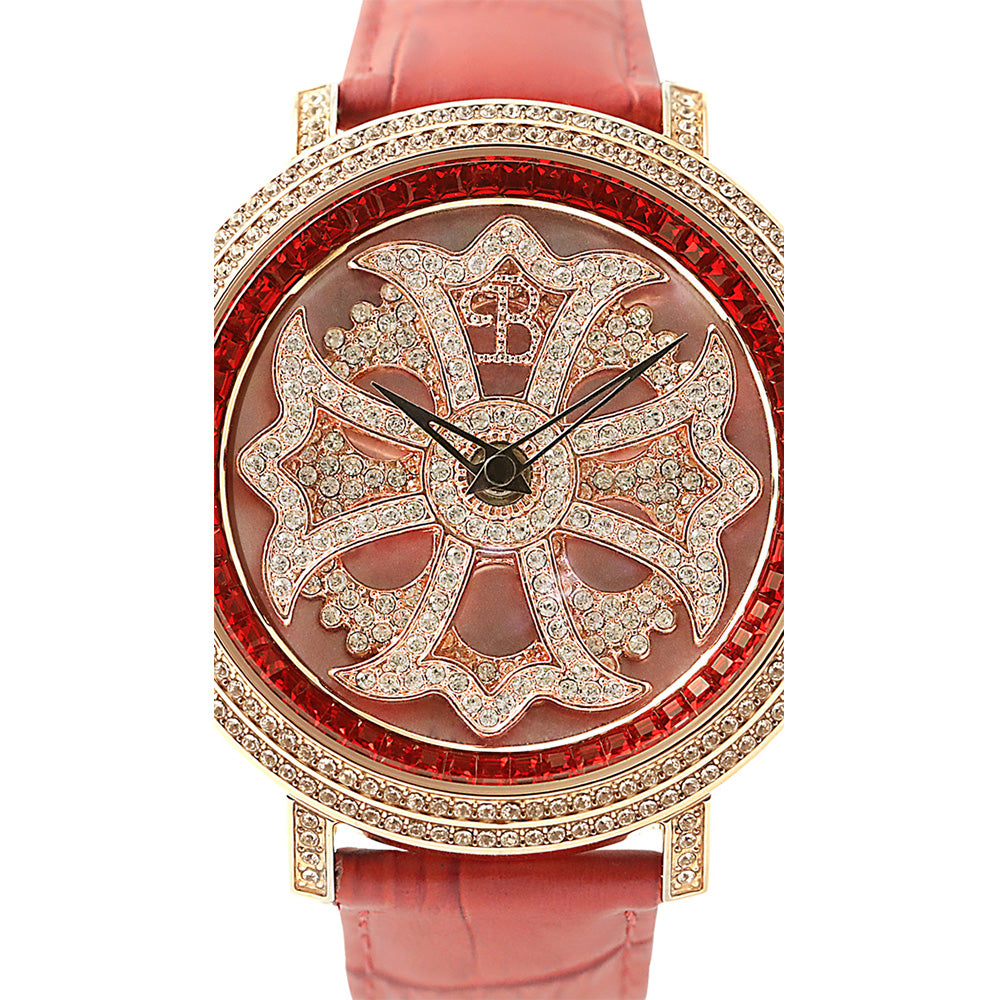BRILLAMICO ブリラミコ LILY 40MM レザー赤 クオーツ 腕時計腕時計