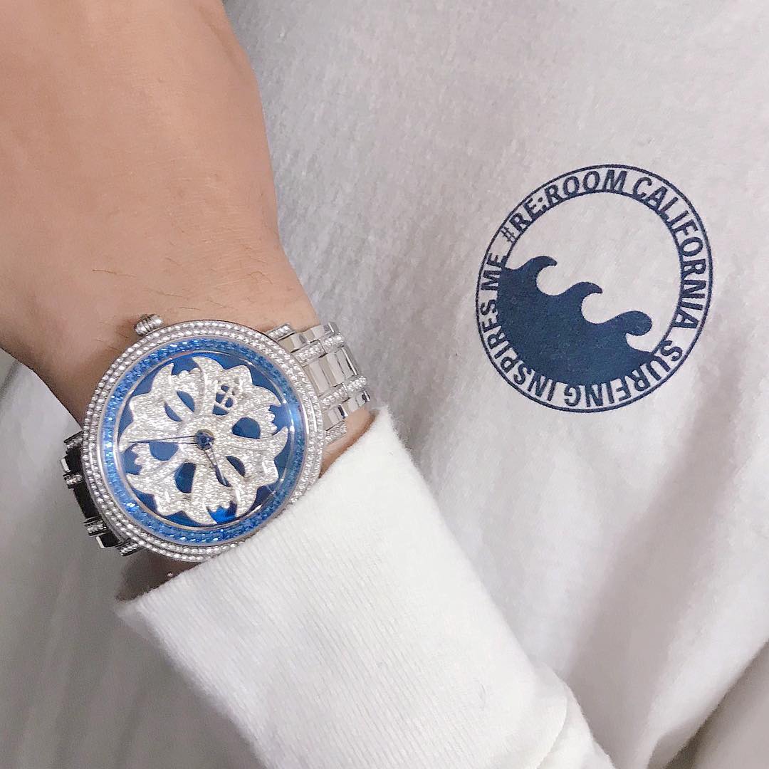 LILY LIMITED 46MM BLUE×SILVER